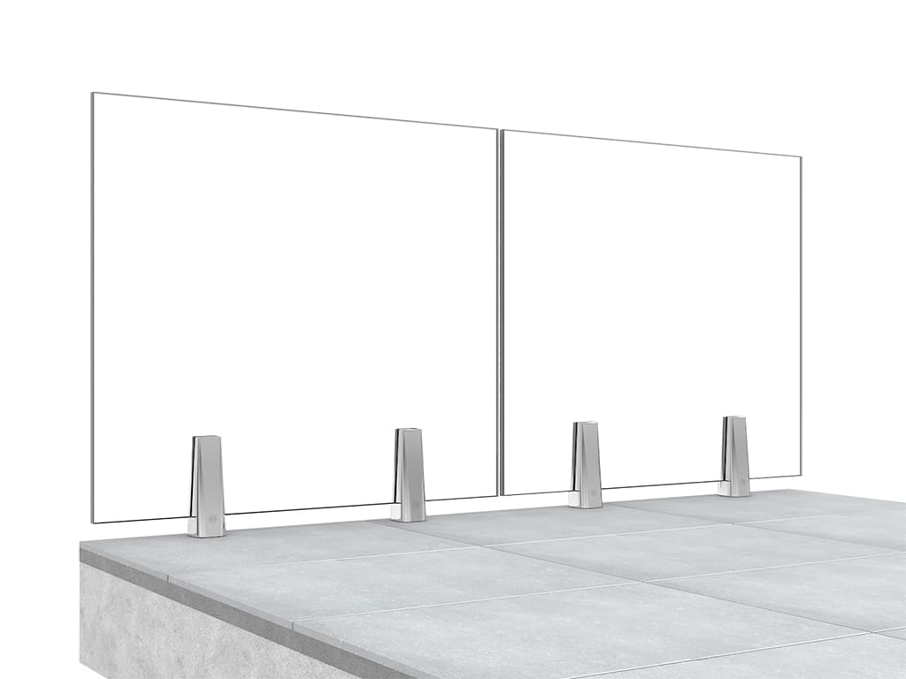Garde-corps terrasse GLASSFIT CC-800 vue int&eacute;rieure